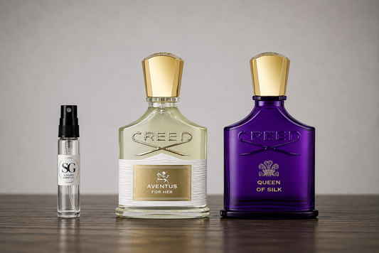 Creed for Her Gift Set | Queen of Silk & Aventus for Her