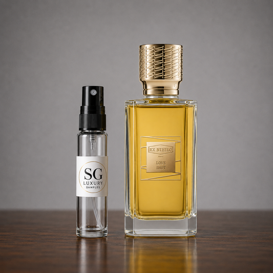 Ex Nihilo Love Shot eau de Parfum samples 1ml, 5ml, 10ml