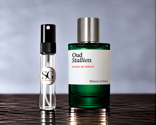 Maison Crivelli Oud Stallion Extrait samp,es 1ml, 2ml, 5ml, 10ml