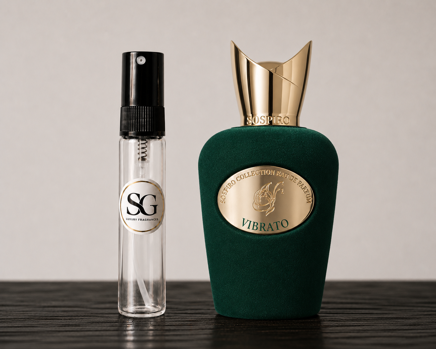 Sospiro Vibrato samples, 1ml, 5ml, 10ml, 30ml
